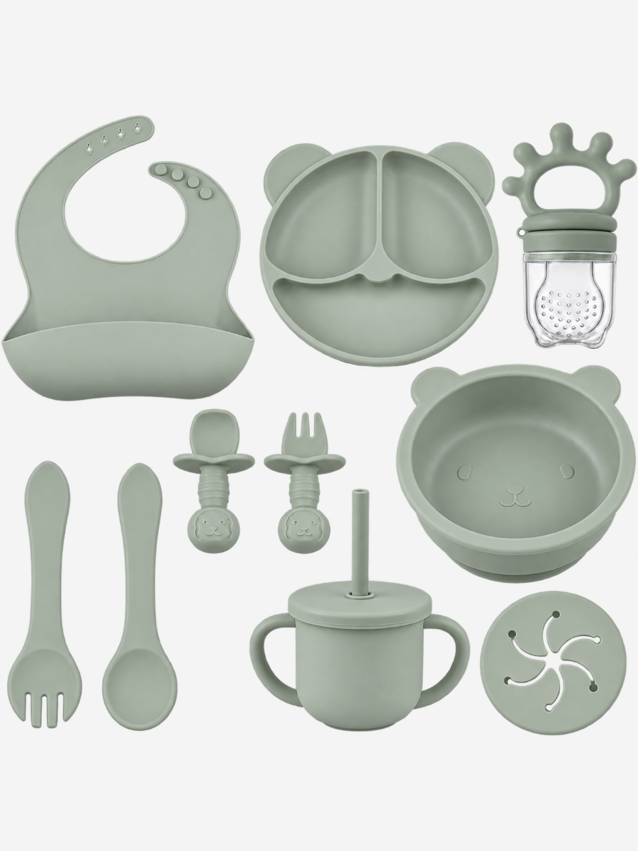 9pcs Army Green